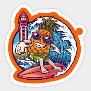 summer surfer Sticker